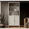 Стеллаж Ева (Хельга) REG/125 белый BRW заказать в интернет магазине по цене 10 570 руб. в Самаре