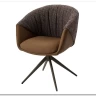 Стул ГИССЕН (GISSEN) 360 град., цвет КОФЕ HP032-08A PU / V885-1, экокожа / ткань / ЛАТТЕ, ®DISAUR заказать в интернет магазине по цене 18 550 руб. в Самаре