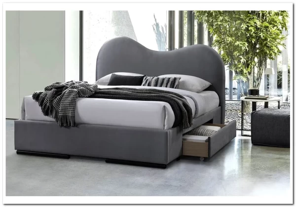 Кровать Halmar AMBER (серый) 160/200 заказать в интернет магазине по цене 68 988 руб. в Самаре