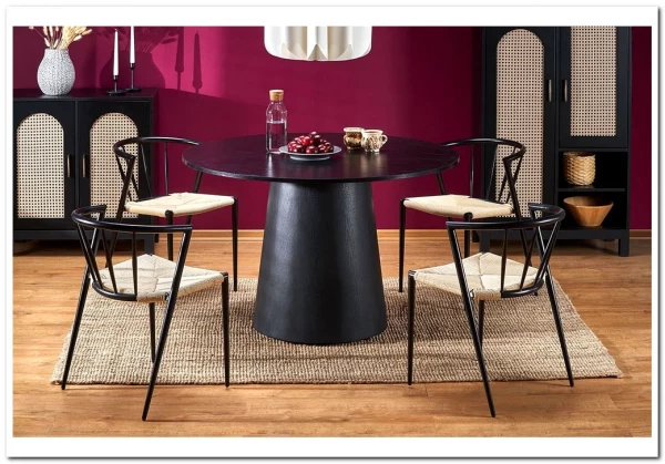 Стол обеденный Halmar GINTER (черный) заказать в интернет магазине по цене 43 867 руб. в Самаре