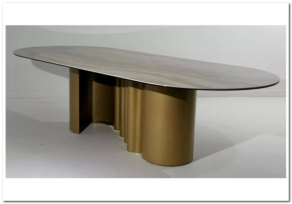 Стол ВЕНТО (VENTO) 280 ТОПАЗ TL-617, испанская керамика / Шампань каркас, ®DISAUR заказать в интернет магазине по цене 102 800 руб. в Самаре