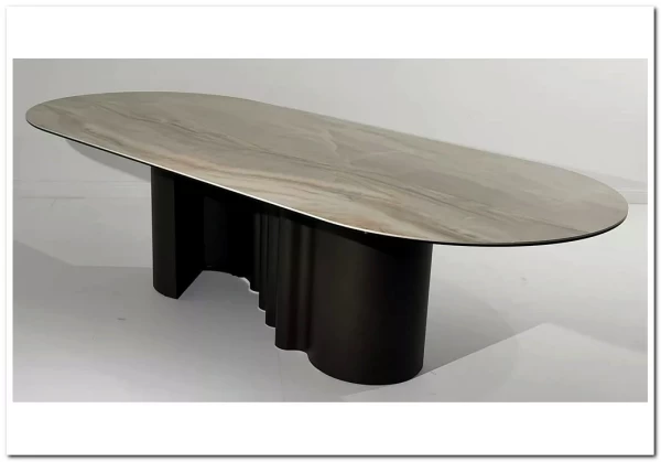 Стол ВЕНТО (VENTO) 280 ТОПАЗ TL-617, испанская керамика/ Коричневый графит каркас, ®DISAUR заказать в интернет магазине по цене 102 800 руб. в Самаре