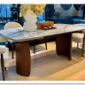 Стол ВЕСТБЕРГ (WESTBERG) 180 КАЛАКАТТА (GLOSS CALACATTA GOLD SOLID CERAMIC) / Орех натур, ®DISAUR заказать в интернет магазине по цене 104 600 руб. в Самаре