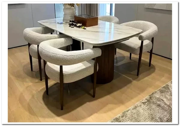 Стол ВЕСТБЕРГ (WESTBERG) 180 КАЛАКАТТА (GLOSS CALACATTA GOLD SOLID CERAMIC) / Орех натур, ®DISAUR заказать в интернет магазине по цене 104 600 руб. в Самаре