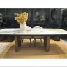 Стол ВЕСТБЕРГ (WESTBERG) 180 КАЛАКАТТА (GLOSS CALACATTA GOLD SOLID CERAMIC) / Орех натур, ®DISAUR заказать в интернет магазине по цене 104 600 руб. в Самаре