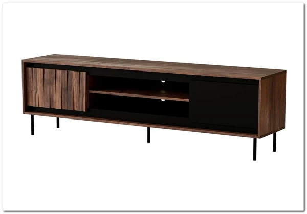 Тумба под телевизор Halmar SWING RTV-1 (орех/черный) заказать в интернет магазине по цене 28 685 руб. в Самаре