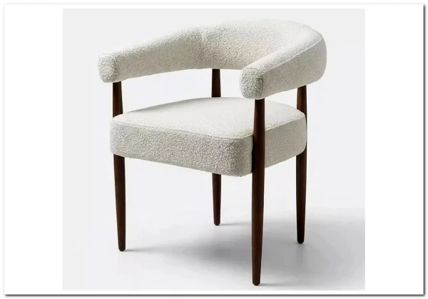 Стул БОНСАЙ (BONSAI), цвет СВЕТЛО-БЕЖЕВЫЙ CLOUD-113, букле / ОРЕХ , ®DISAUR заказать в интернет магазине по цене 20 450 руб. в Самаре