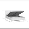 Кровать Stylius (Стилиус) B169-LOZ160х200 с подъемным механизмом BRW заказать в интернет магазине по цене 42 920 руб. в Самаре