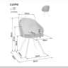 Стул кухонный Signal CAPRI Vardo 11 (серый/черный) заказать в интернет магазине по цене 16 094 руб. в Самаре