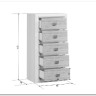 Комод Koen КОМ5S ясень снежный BRW заказать в интернет магазине по цене 12 700 руб. в Самаре