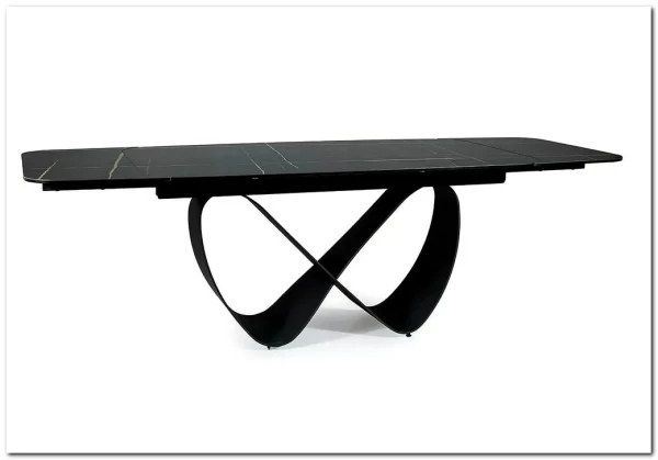 Стол обеденный Signal INFINITY Ceramic 160 раскладной (черный Azario black/черный мат) заказать в интернет магазине по цене 209 327 руб. в Самаре
