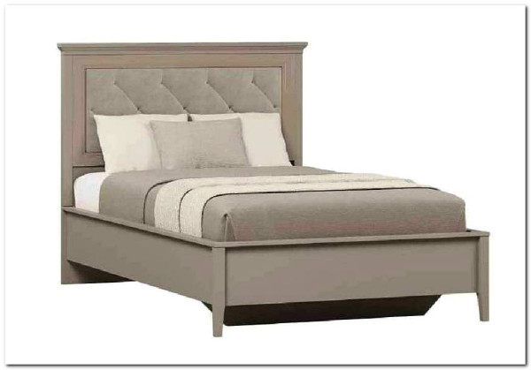 Кровать с мягким элементом Classic LOZ120x200 глиняный серый BRW заказать в интернет магазине по цене 40 490 руб. в Самаре