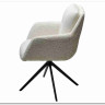 Стул MEADOW 360 град. поворот. Белый XD841-01, букле / черный каркас, DISAUR заказать в интернет магазине по цене 15 615 руб. в Самаре
