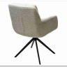 Стул MEADOW 360 град. поворот. Белый XD841-01, букле / черный каркас, DISAUR заказать в интернет магазине по цене 15 615 руб. в Самаре