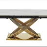 Стол обеденный Signal HERMES II 160 (эффект белого мрамора/золотой) заказать в интернет магазине по цене 134 542 руб. в Самаре