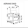 Кресло компьютерное Halmar ADRIANO SKID (черный) заказать в интернет магазине по цене 19 983 руб. в Самаре