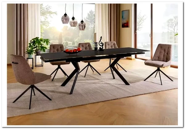 Стол обеденный Signal NORTON 160 (черный/черный) заказать в интернет магазине по цене 86 973 руб. в Самаре