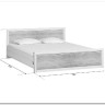 Купить Кровать с подъемным механизмом Koen LOZ160x200 ясень снежный BRW с доставкой по России по цене производителя можно в магазине Другая Мебель в Самаре