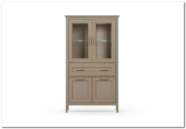 Шкаф-витрина Classic глиняный серый REG2W2D1S/170 BRW заказать в интернет магазине по цене 38 730 руб. в Самаре