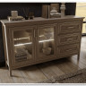 Шкаф-витрина Classic глиняный серый REG2W2D1S/170 BRW заказать в интернет магазине по цене 38 730 руб. в Самаре