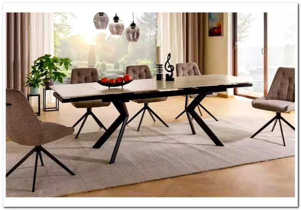 Стол обеденный Signal NORTON 160 (травертин/черный) заказать в интернет магазине по цене 86 973 руб. в Самаре