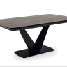 Стол обеденный Halmar VINSTON раскладной темно-серый/черный заказать в интернет магазине по цене 108 669 руб. в Самаре