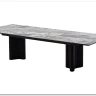 Стол АДАЖИО 240 (320) см MINERAL STONE NATURAL, керамика / Черный каркас заказать в интернет магазине по цене 123 150 руб. в Самаре