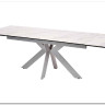 Стол BELLUNO 160 MARBLES KL-99 Белый мрамор матовый итальянская керамика/ белый каркас заказать в интернет магазине по цене 99 320 руб. в Самаре
