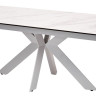Стол BELLUNO 160 MARBLES KL-99 Белый мрамор матовый итальянская керамика/ белый каркас заказать в интернет магазине по цене 99 320 руб. в Самаре