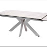 Стол BELLUNO 160 MARBLES KL-99 Белый мрамор матовый итальянская керамика/ белый каркас заказать в интернет магазине по цене 99 320 руб. в Самаре