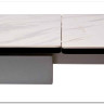 Стол BELLUNO 160 MARBLES KL-99 Белый мрамор матовый итальянская керамика/ белый каркас заказать в интернет магазине по цене 99 320 руб. в Самаре