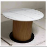 Стол MESA D120 цвет БЕЛЫЙ МРАМОР M326 / Каркас OAK, DISAUR заказать в интернет магазине по цене 68 300 руб. в Самаре
