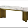 Стол АДАЖИО-2 240 (320) см ARCTIC OCEAN, керамика / Золотой каркас заказать в интернет магазине по цене 123 150 руб. в Самаре